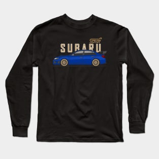 Subie STI Blue Long Sleeve T-Shirt